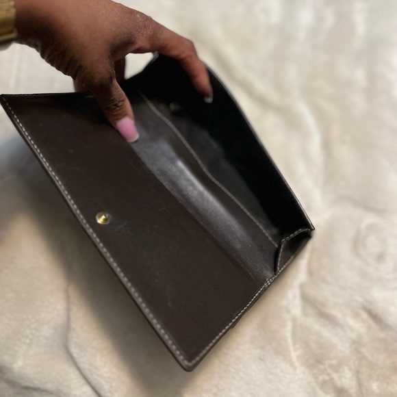 Authentic Gucci monogram canvas long tri-fold wallet - Picture 4 of 9